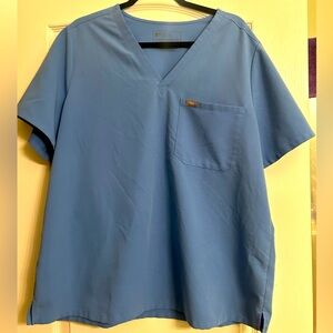 Women’s Figs Ceil Blue Catarina one pocket top XXL